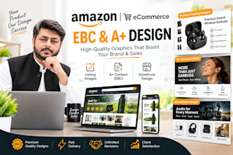 design amazon listing ebc and storefront images