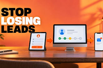 automate lead capture, CRM email follow up with n8n, make or zapier, gohighlevel