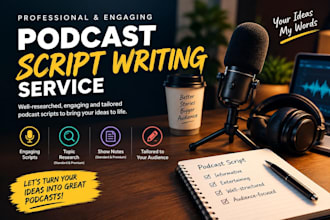 write engaging podcast scripts and show notes