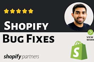 fix shopify bugs errors