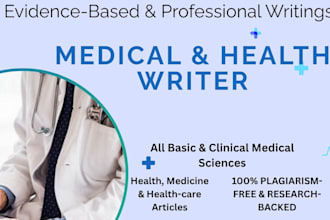 write accurate medical content and health articles