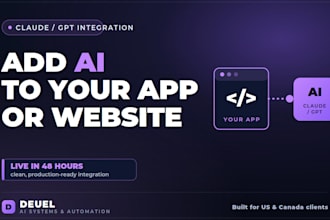 integrate claude or gpt ai into your website or app