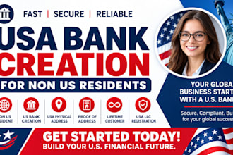 do USA bank account proof of address US llc for non resident US bank creation