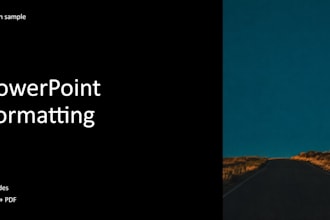 format up to 10 powerpoint slides using your existing content