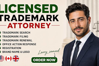 be your  USA trademark attorney, uspto, trademark filing, amazon registry, sou