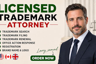 be your  USA trademark attorney, uspto, trademark filing, amazon registry, sou
