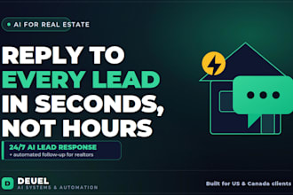 set up an ai lead response system for real estate and field services