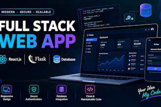 build a full stack web application with react and flask