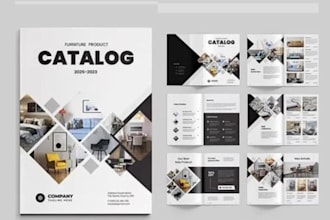 design a professional product catalog brochure price list and lookbook