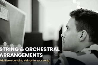 add cinematic orchestral string arrangements to your song