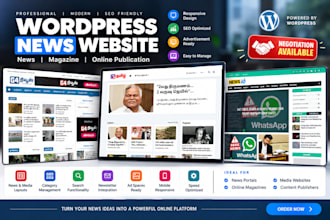 build a professional wordpress news magazine or blog website