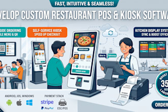 develop restaurant pos and self ordering kiosk software