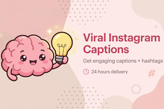 write viral instagram captions and social media content
