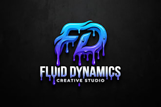 design a bold and creative dripping logo for your brand