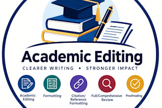 proofread, edit, structure and format your academic paper