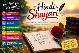 write original hindi shayari and poetry