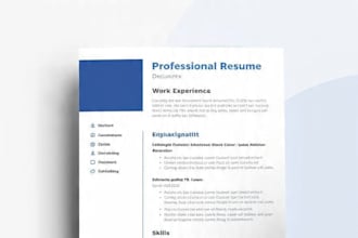 design professional ats friendly CV and resume