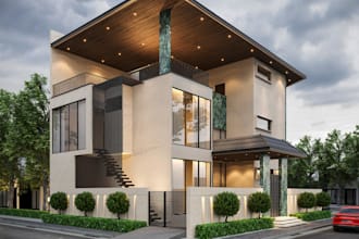make 3d visualization of exterior interior