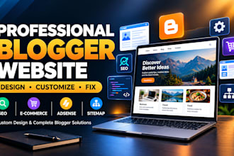 design blogger template and customize blogspot website