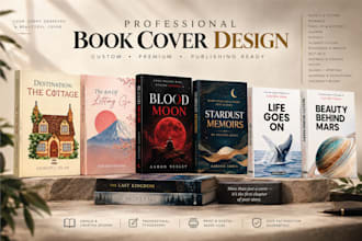 design a professional book cover for kindle, paperback and hardcover