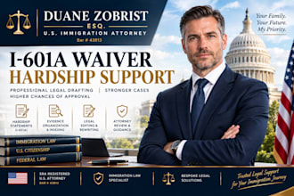 draft a persuasive I 601a extreme hardship statement as a US attorney