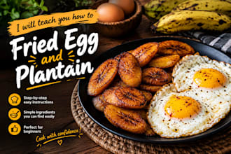 teach you how to fried egg and plantain