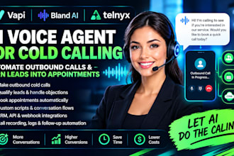 build an ai voice agent for cold calling using vapi bland ai and telynx