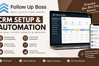 setup fub crm follow up boss action plan follow up boss email automation fub va
