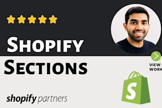create custom shopify sections using liquid code