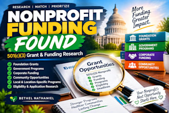 research 501c3 nonprofit grants and find funding opportunities
