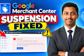 fix google merchant center suspension and misrepresentation