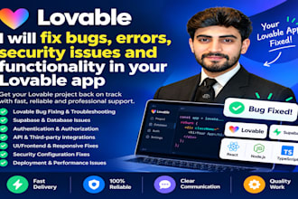 fix bugs, errors, security issues and functionality in your lovable app