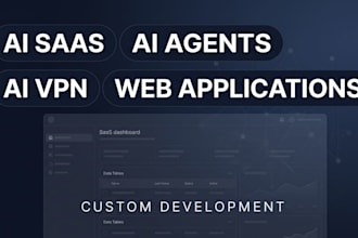 develop ai saas ai agent app ai vpn app web application