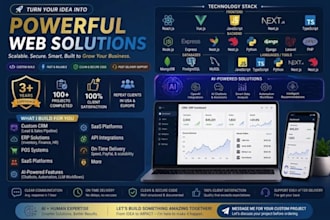develop custom crm, lms, saas web application as software developer