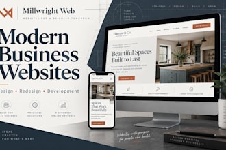 design or redesign a modern responsive website