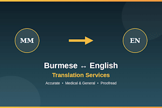 translate documents between burmese and english accurately
