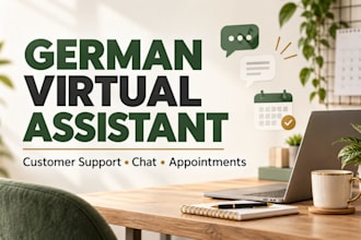 be your german virtual assistant for customer and chat support