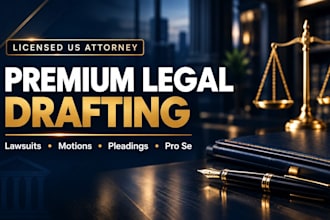 draft strategic legal responses and civil court filings