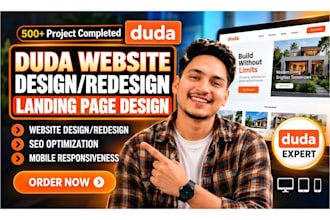 design, redesign modify websites using duda website builder