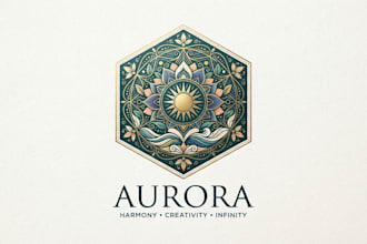 design a beautiful mandala logo for your brand