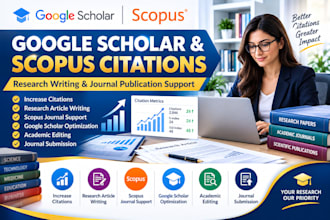 increase google scholar citations, scopus citations, write and publish research