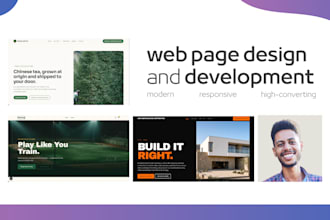 design and develop a responsive landing page