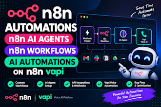 create n8n automations, n8n ai agents, n8n workflows, ai automations on n8n vapi