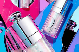 create luxury beauty product and model campaign images