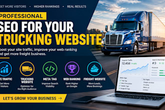 optimize trucking website SEO, meta tags for web ranking and site traffic