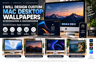 design custom mac desktop wallpapers screensavers  backgrounds