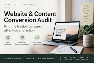 audit your website content and conversion journey