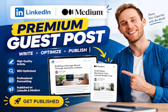 publish a premium seo guest post on linkedin and medium,com agorapulse backlink