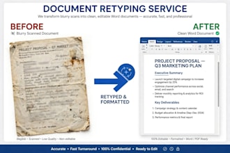 retype scanned documents to word pdf 100 percent accurate