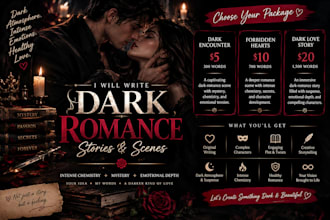 write dark romance with intense chemistry and zero toxicity